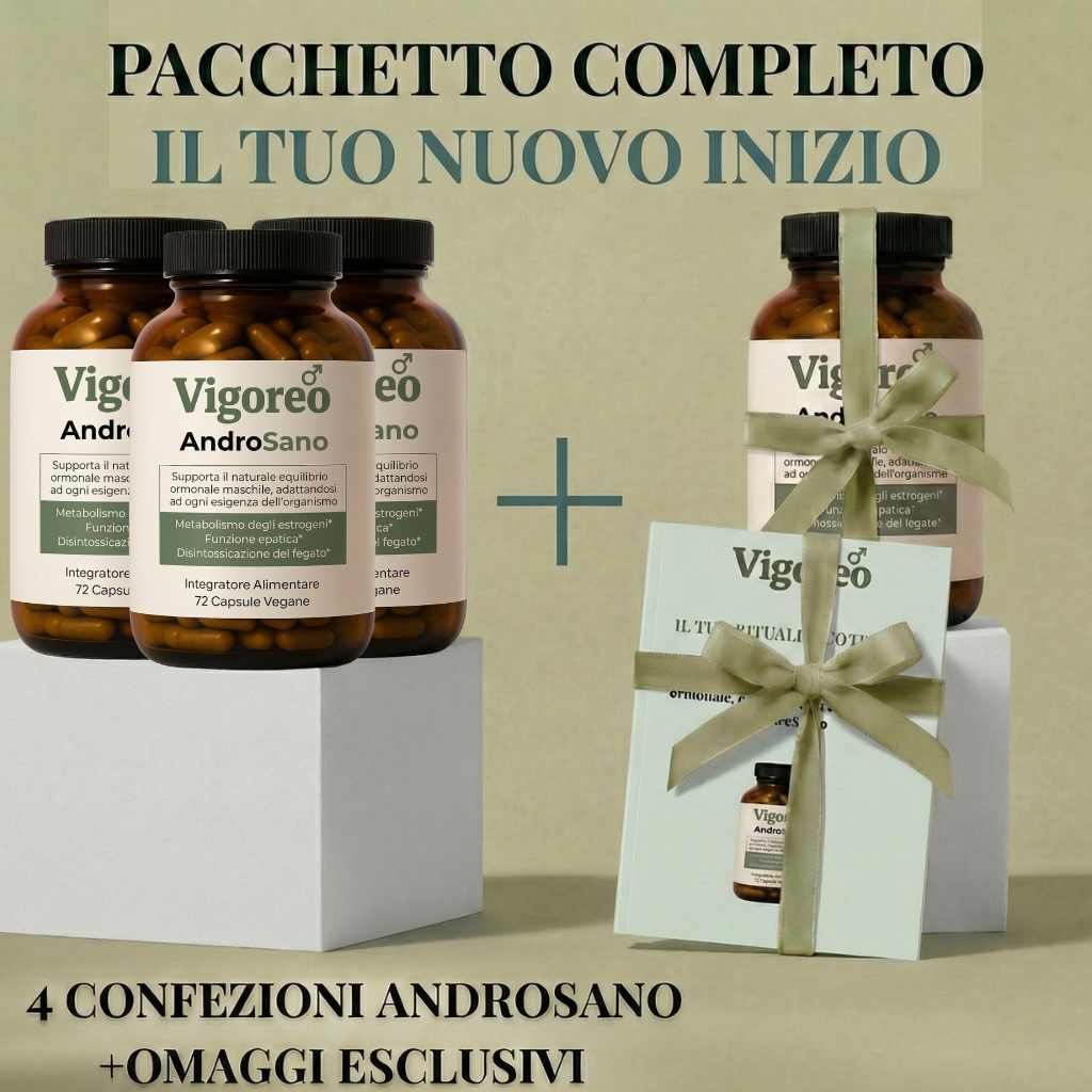 AndroSano™ | La Soluzione Completa per Riequilibrare gli Estrogeni Maschili in 14 Giorni